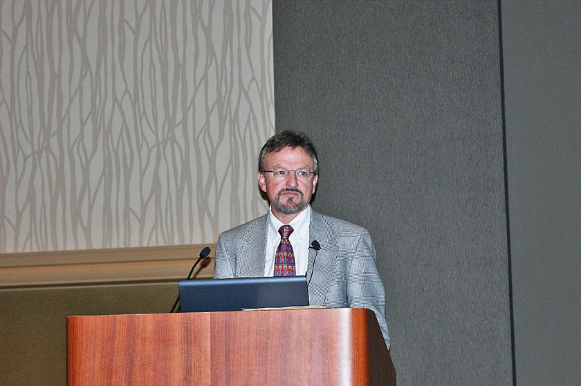 DSC03592.JPG - Speaker Dr. Michael Gahm during his session on infectious diseases