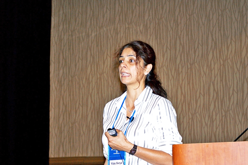 DSC03608.JPG - Speaker Dr. Vijay Pratha during her session in GI disorders in the elderly