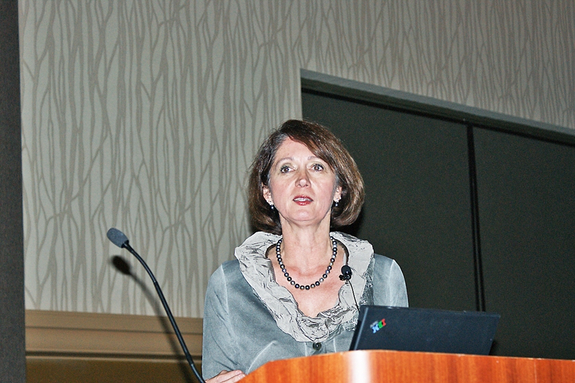 DSC03727.JPG - Speaker Dr. Cheryl Phillips, Chairman of the American Geriatrics Society during the session on pain management