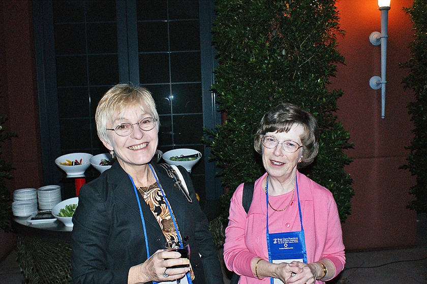 DSC03831.JPG - Florida Chapter of ACHCA secretary, Katherine Gutch, with Beth Wood, president