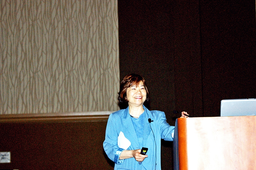 DSC03866.JPG - Dr. Jeanne Wei gives her lecture on geriatric cardiology.