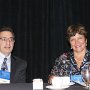 Dr. Todd Berner (left) and Dr. Manju Beier during their lecture