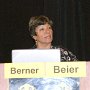Dr. Manju Beier addresses attendees during her lecture