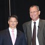 Speaker Greg Chaires (left) and co-panelist Dr. Steve Selznick (right) during their panel talk