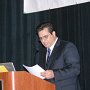 FMDA President Dr. John Symeonides addresses attendees during the annual awards luncheon at Best Care Practices 2012