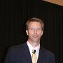 Dr. James Rudolph addresses conference goers during his lecture 