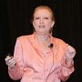  Dr. Deidra Woods during her talk to conference attendees
